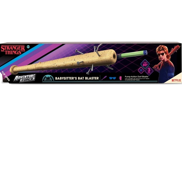 Adventure Force Stranger Things Steve's Babysitter Dart Blaster Bat - Picture 1 of 6